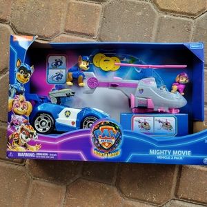 NEW IN BOX Paw Patrol Mighty Movie Vehicle 2 Pack